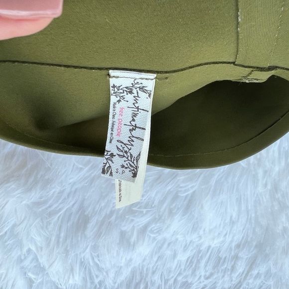 Free people olive green sports bra size small - Picture 3 of 3